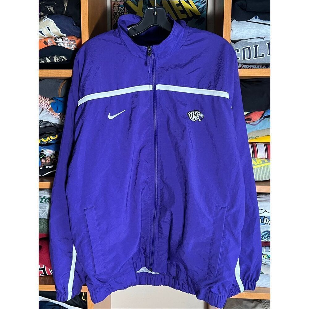 Vintage Nike Team Ouachita Baptist University Tigers Full Zip Jacket